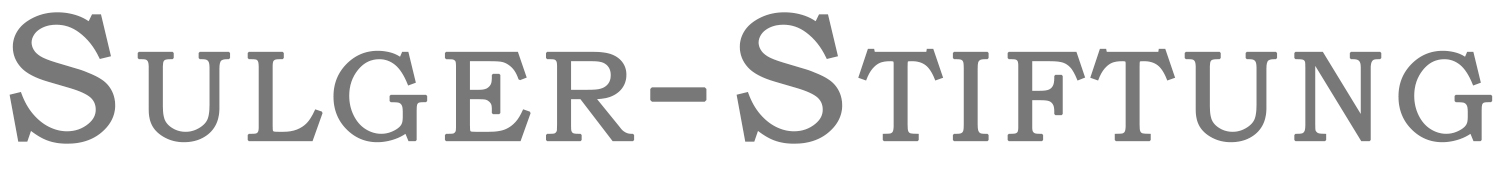Sulger Stiftung